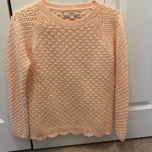 Beautiful Scalloped Edge Loft Sweater